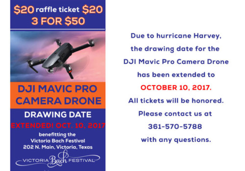Drone Raffle Mavic Pro drone raffle - Victoria Bach Festival